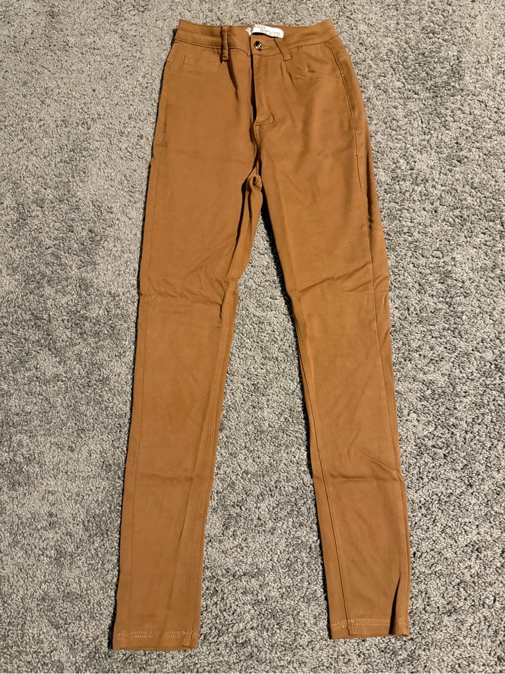 Brown Fitted Jeans